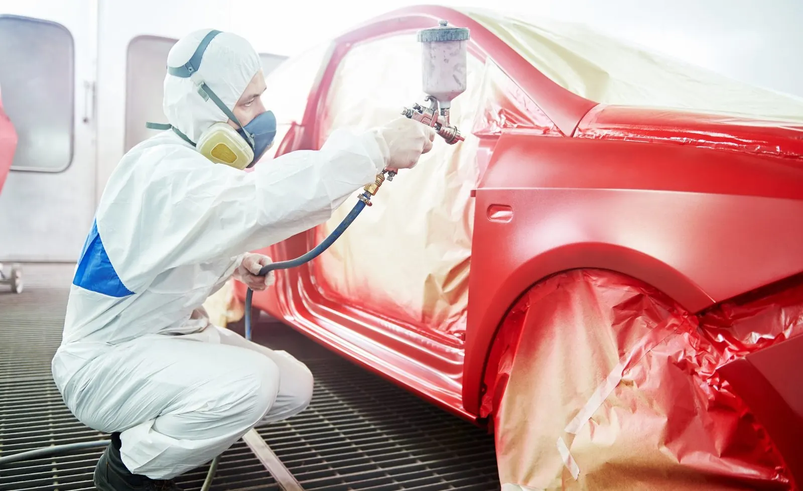 Auto body paint work at Spada Auto in Long Beach