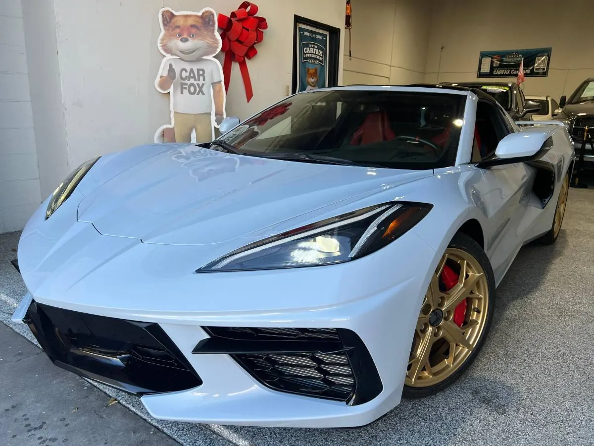 White Chevrolet Corvette at Spada Auto